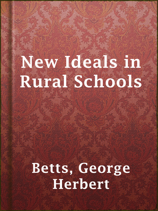 Cover image for New Ideals in Rural Schools